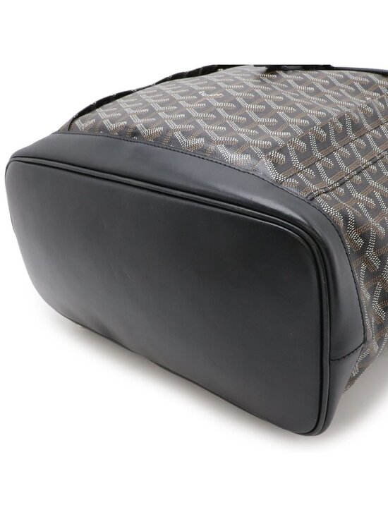 Goyard Alpine Backpack MM Sac Leather Black Brown White main image 5